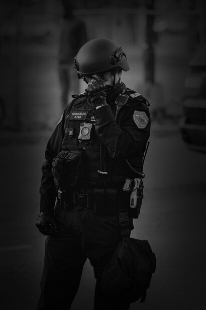 Policía uniformado. Las fuerzas de seguridad rosarinas están en lucha contra el narcotráfico y la violencia creciente