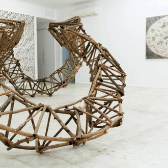 Camilo Guinot, Texto feral, vista de exhibición. Cortesía de Quimera Galería
