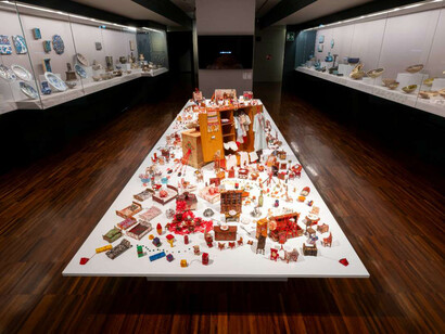 Chiharu Shiota, The soul trembles, veduta della mostra. Per gentile concessione del Museo d'Arte Orientale