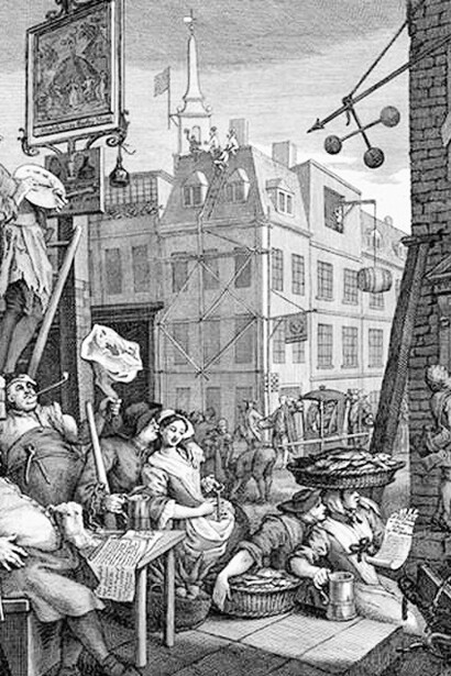 Beer Street, from the series Beer Street and Gin Lane, is a work by William Hogarth. The accompanying poem, which is not printed in this reissue, was written by Hogarth himself