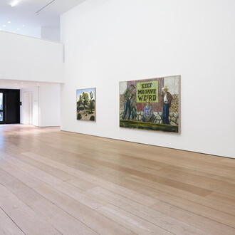 Billy Childish, Keep mojave weird, exhibition view. Courtesy of Lehmann Maupin 