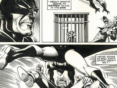 Illustrating Batman. Courtesy of Society of Illustrators