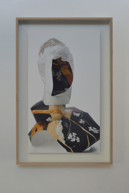 Maria Loizidou, Visages effacées, 2013, photograph 80 x 145 cm, Courtesy Kalfayan Galleries, Athens - Thessaloniki