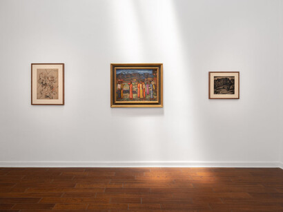 Various artists, Cordillera mexicana: Alfredo Ramos Martínez and the mexican landscape, exhibition view. Courtesy of Louis Stern Fine Arts