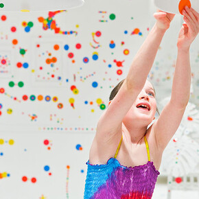 Yayoi Kusama: The obliteration room. Courtesy of Auckland Art Gallery