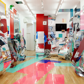 Installation view, Sharon Louden, Barriers to Entry. Courtesy of Signs and Symbols