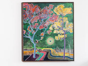 Christian Achenbach, Paricutín, exhibition view. Courtesy of König Gallery