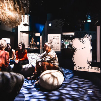 Moomin art, exhibition view. Courtesy of Moomin Museum