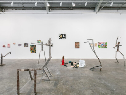 Adriano Costa, 1 metro de cabelo, exhibition view. Courtesy of Mendes Wood DM