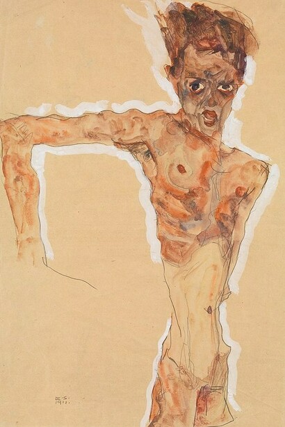 Autoritratto, Egon Schiele ,1910