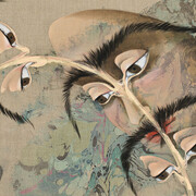 Hayv Kahraman, Look me in the eyes, no. 1 (detail), 2023. Courtesy of Frye Art Museum