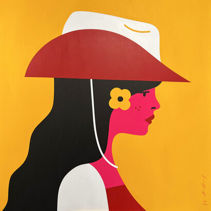 Chris Watts, Calamity Jane (Yellow). Courtesy of JoAnne Artman Gallery