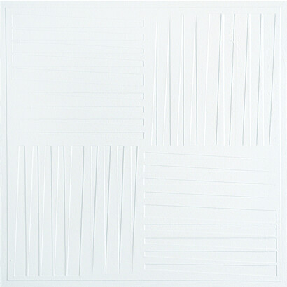 Gianfranco Zappettini, Strutture in BX n. 1, 1969, acrilico su tela, 50 x 50 cm