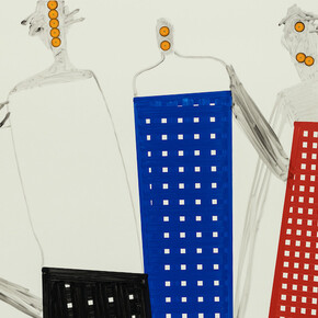 José Loureiro, O defeito perfeito, pintura em exposição. Cortesia da Galeria Fernando Santos