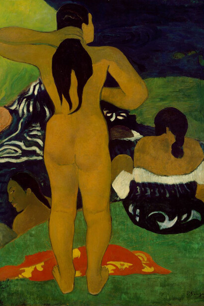 Paul Gauguin, Tahitianerinnen beim Baden, 1892. Courtesy of Kunstforum Wien