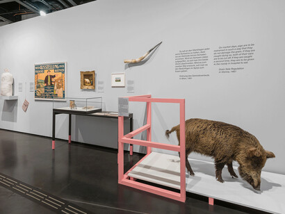 Fleisch, ausstellungsansicht. Mit freundlicher genehmigung des Musa Museums