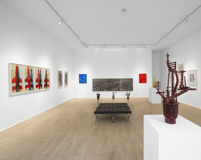 Stano Filko, Exhibition view. Courtesy of The Mayor Gallery