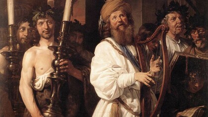 «David tocando el arpa» (1670), Jan de Bray