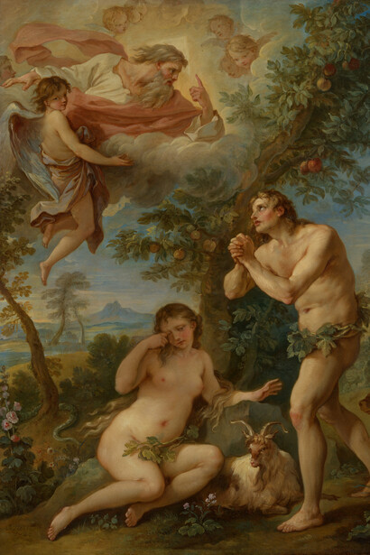 Charles-Joseph Natoire, La expulsión de Adán y Eva