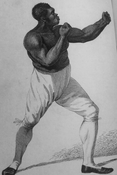 An etching of Tom Molineaux 