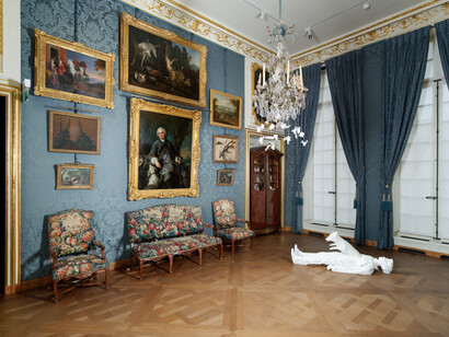 Edi Dubien, S'éclairer sans fin, vue d'exposition. Avec l'aimable autorisation du Musée de la Chasse et de la Nature