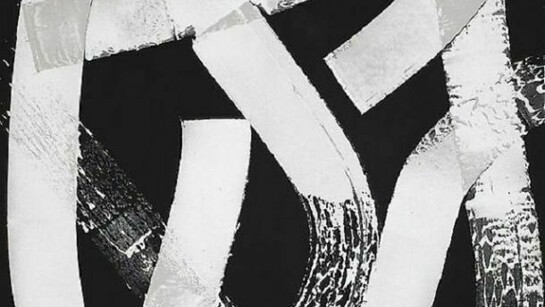 James Nares, Burn Rubber, 2013, thermoplastic on linen, 120 x 96 inches, 304.8 x 243.8 cm, PK 17433