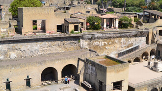 Ercolano dalle mura, provincia di Napoli, Italia