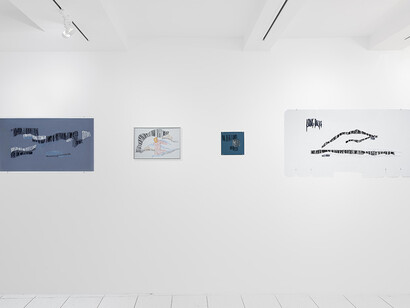 Various artists, Silent threads, resounding Kosova, exhibition view. Courtesy of Galleria Continua
