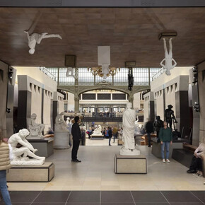 Elmgreen y Dragset, L’addition, vista de exhibición. Cortesía del Museo de Orsay
