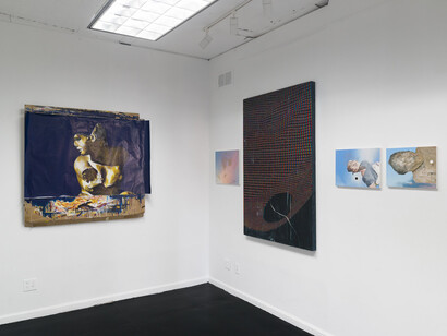 Andres Serrano and Benjamin Bertocci, In battle or in vain, exhibition view. Courtesy of Lubov 