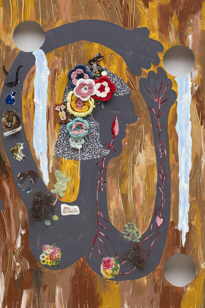 Fernanda Laguna, Hacia adentro lágrimas  mujer fuerte (detalle), 2019. Cortesía de Colección Ama Amoedo. Foto de Diego Spivacow