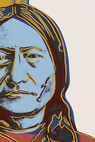 Andy Warhol (1928-1987), Sitting Bull, 1986. Screen print on paper. Rhode Island School of Design Museum Collection. ©The Andy Warhol Foundation for the Visual Arts, Inc. / Artists Rights Society (ARS), New York
