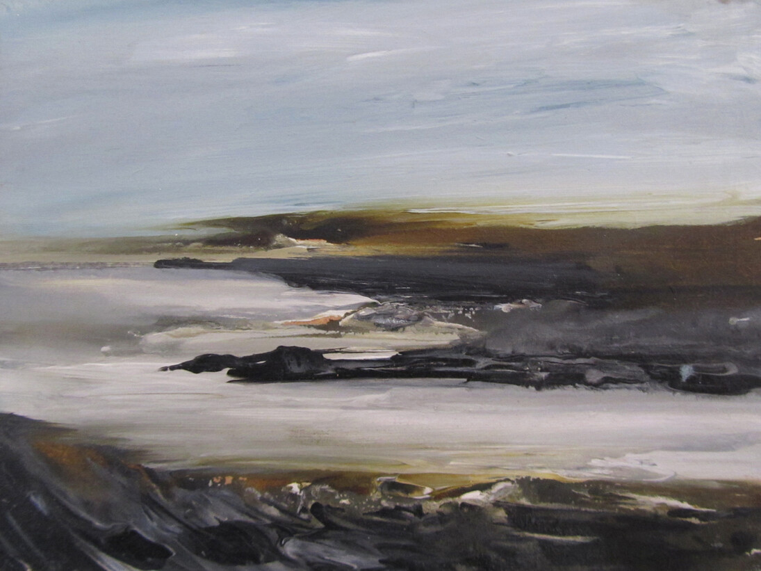 Sarah Evans ‘Anglesey’ oil on panel 2015
