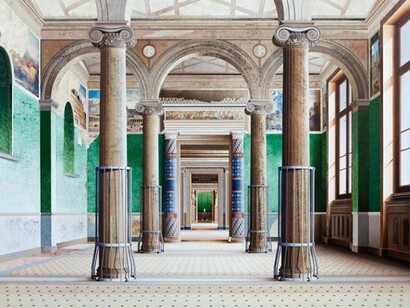 The Roman Room, 2012-2014, Acrylic on canvas, 180 x 250 cm, © Courtesy of the artist and Alan Cristea Gallery