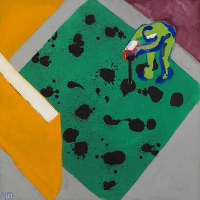 Juan Navarro Baldeweg, Pintor en el estudio 2, 2010. Courtesy of Museo de Bellas Artes de Bilbao