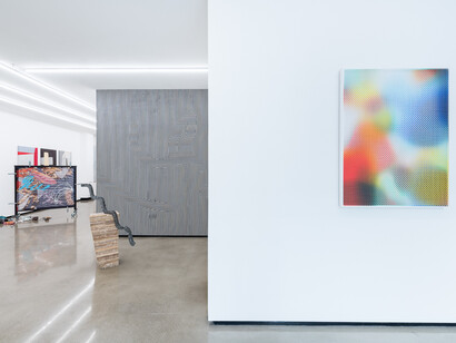 Byzantia Harlow, Diffusion Line (Tammy Wynette Can Be Sung Many Ways, And Each Time It Is Sung It Has An Echo Of The Truth), Mixed Media, Approx. 147x150x110cm