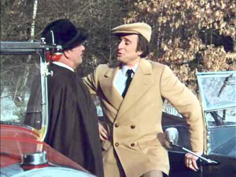 Una scena di "Arsène Lupin", una serie televisiva degli anni '70 incentrata sul personaggio di Arsenio Lupin, il ladro gentiluomo creato da Maurice Leblanc