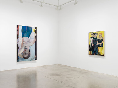 Danielle Orchard, Borrowed chord, exhibition view. Courtesy of Perrotin