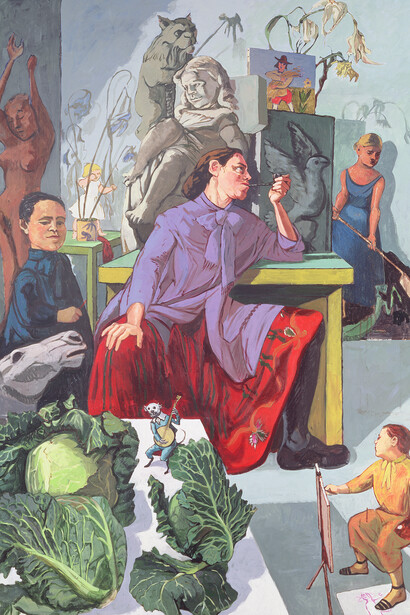 Paula Rego, The Artist in her Studio. Courtesy of Tate