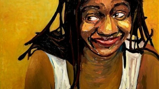 Beverly McIver, "Happy Times", 2010, Oil on Canvas, 36 x 48 in., 91.4 x 121.9 cm