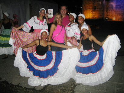 Pulido Maria group, notte bianca a Sto Dgo colonial. Plaza de Espana, notte bianca
