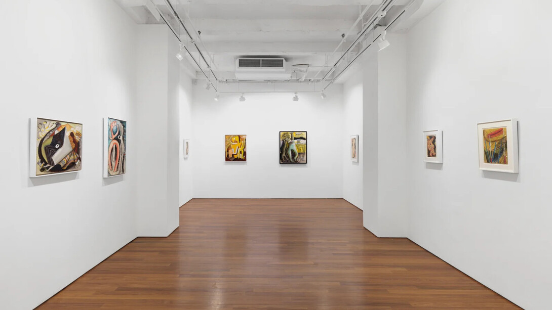 Dusti Bongé, Portals and passages, surrealist works from the 1940s to 1950s, exhibition view. Courtesy of Hollis Taggart