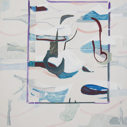 Laurence Owen, Heirs + Graces 2, oil on canvas, 135 x 135 cm, 2013