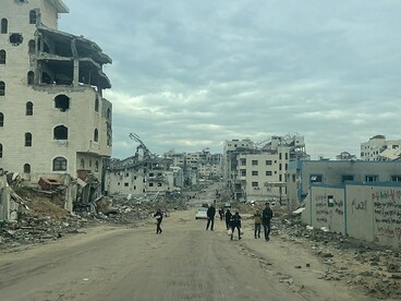 The ruins of Gaza after the 2023–2025 war, with residents facing severe hardship