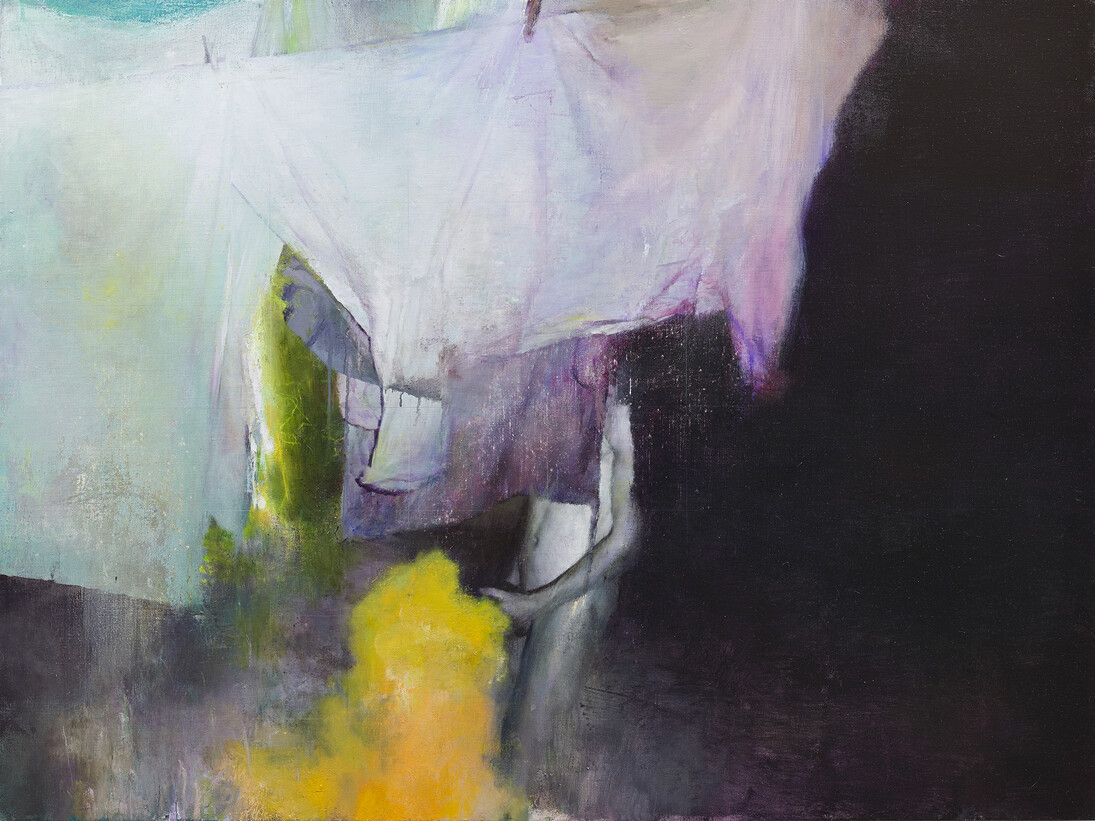 Justin Mortimer, Kid, 2015, Oil on canvas, 91.5 × 122 cm © Justin Mortimer, courtesy Parafin, 2015
