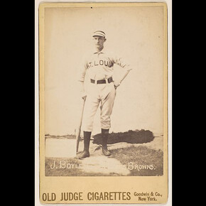 Jack Boyle, Catcher, St. Louis Browns, from the series Old Judge Cigarettes
1887–89