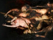 Roberta Coni, Enno dannati i peccator carnali 2012 olio su tela 120x300 cm