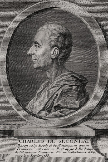 Retrato de Charles Louis de Secondat, señor de la Brède y barón de Montesquieu