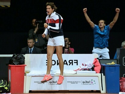 Amélie Mauresmo, ya excapitana del equipo francés