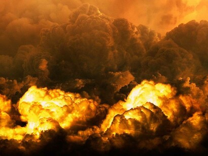 The anthesis of peace displayed in this image represents the aftermath of carnage and mayhem during a war